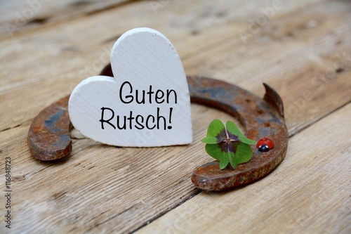 Grußkarte - Guten Rutsch - ...