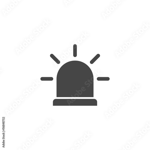 Siren icon for web and mobile, Alarm siren vector icon