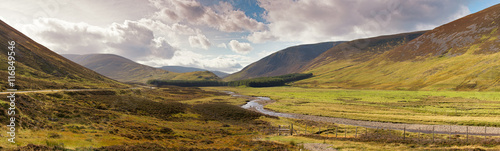 Scottish Highlands panorama photo