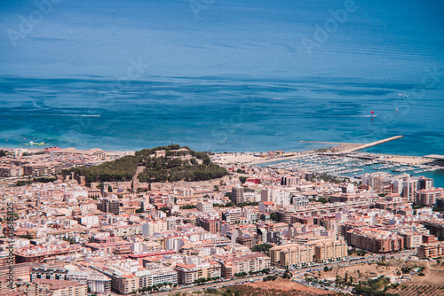 City view from the Montgo mountain in Denia, Spain