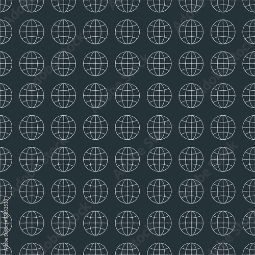 globe seamless background. wallpaper. for registration of a notebook, textbook, web site, web design, fabric, material. vector illustration.