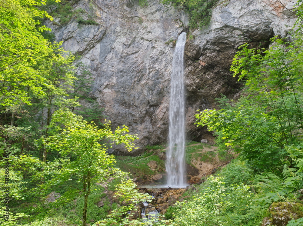 Fototapeta premium Wildensteiner Wasserfall, einer der höchsten frei fallenden Wasserfälle Europas / Kärnten / Österreich