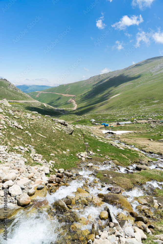 Summer mountain view to Highland Giresun - Turkey
