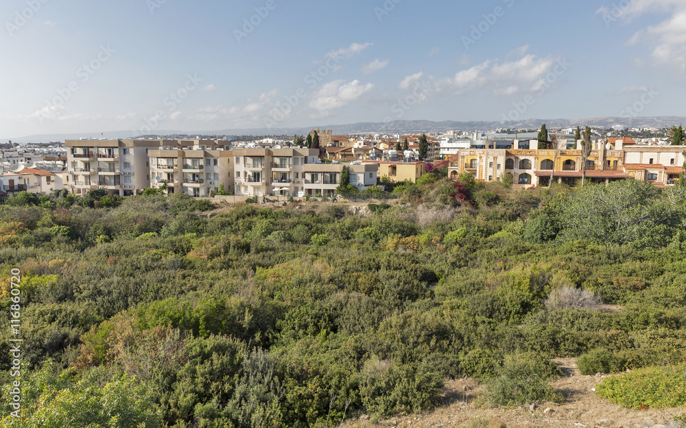 Paphos cityscape in Cyprus