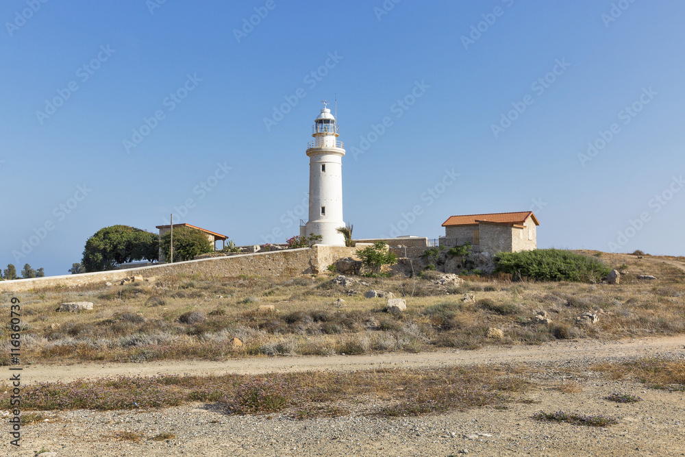 Paphos old lighthouse on Cyprus