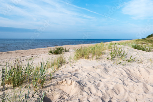 Sandy baltic coast  Latvia.