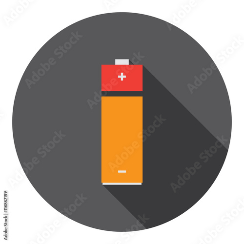 Battery Power Cell Flat Icon