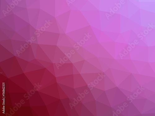 Abstract red pink magenta gradient polygon shaped background