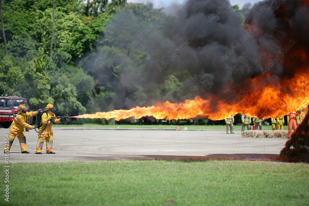 Obraz premium Flamethrower in action.