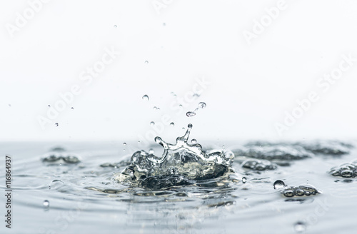 Water splashes background