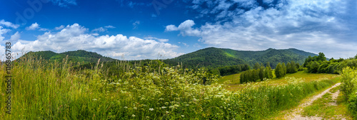 Landscape in Bieszczady Mountains