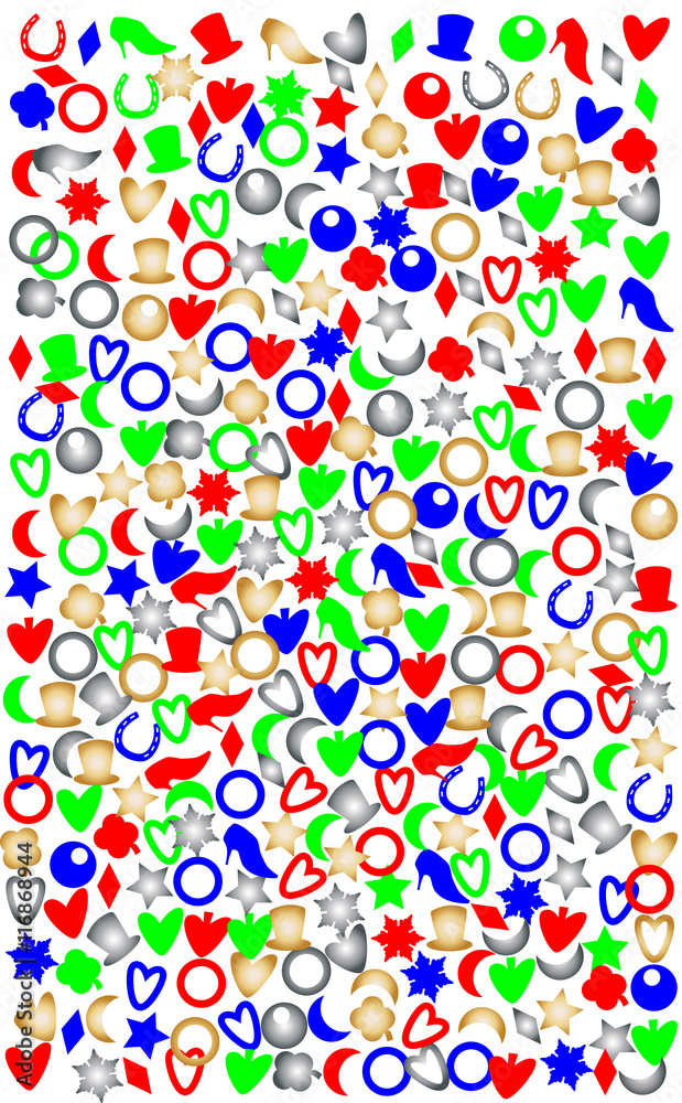 Fototapeta premium Confetti Filled Page