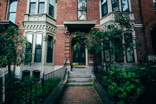 Houses in Bunker Hill, Charlestown, Boston, Massachusetts.