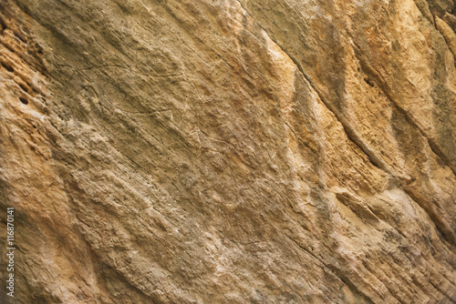 Detail of a stone wall in cave with ancient rock art petroglyphs in Gobustan National Park. Prehistorical petroglyph in Qobustan.