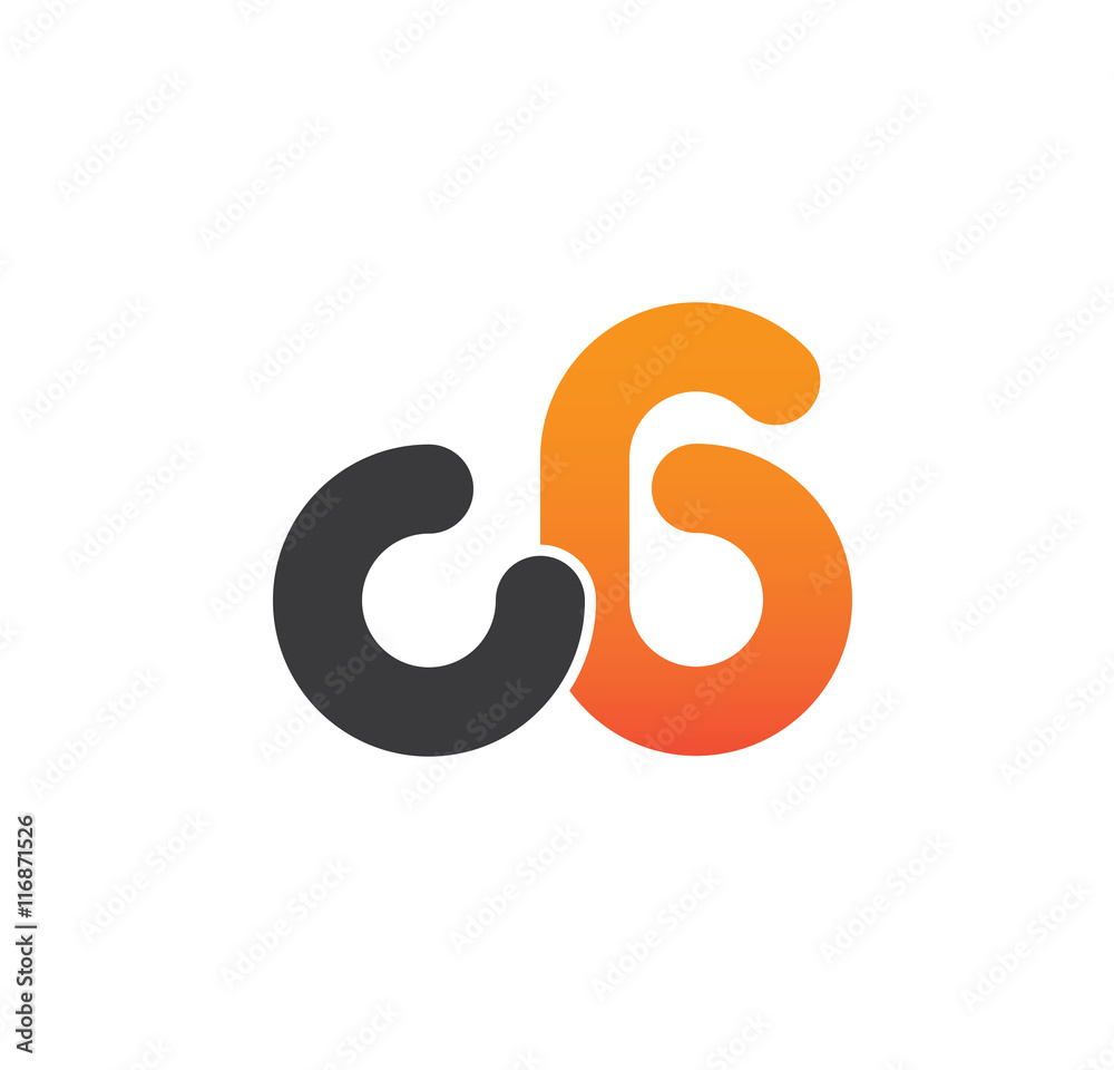 c6 logo initial grey and orange c6 logo initial grey and orange