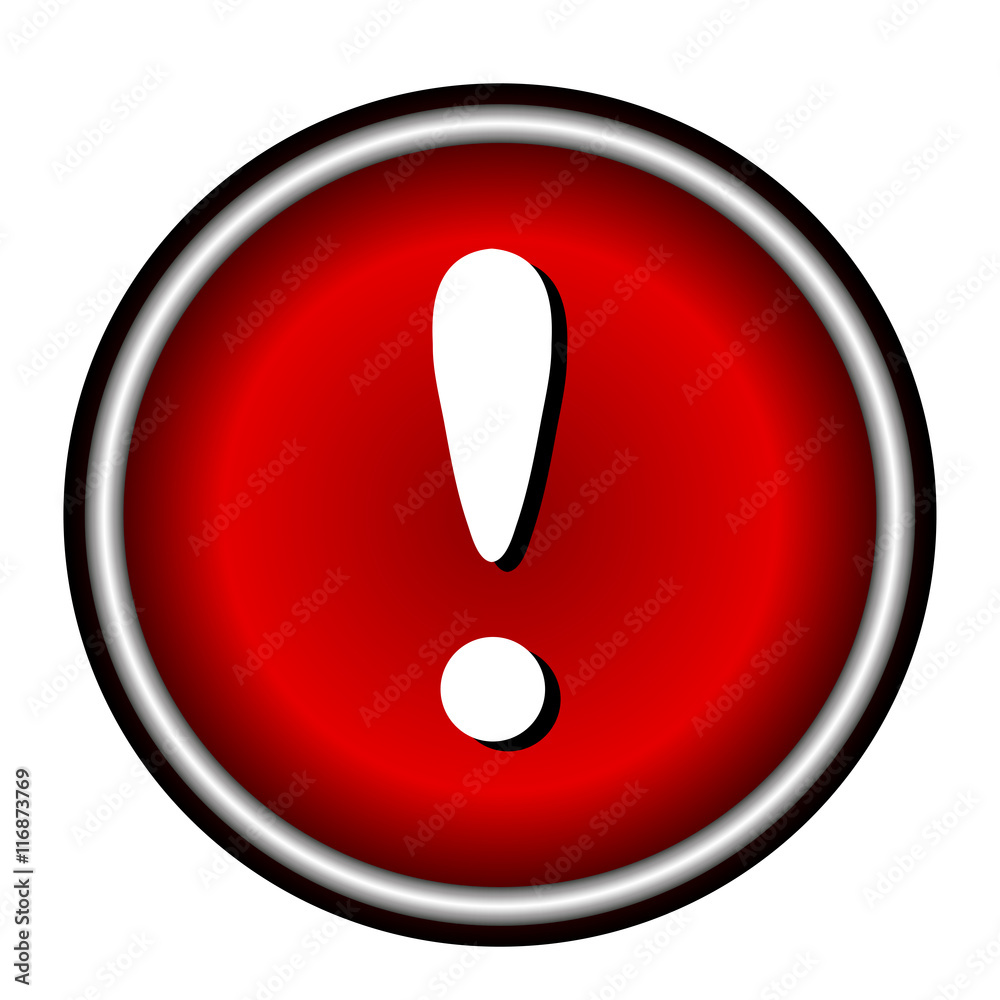 Attention sign icon. Exclamation mark. Hazard warning symbol Attention sign icon. Exclamation mark. Hazard warning symbol
