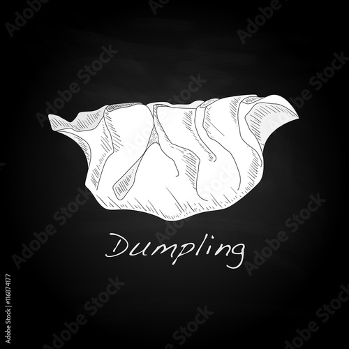 Dumpling vector illustration.