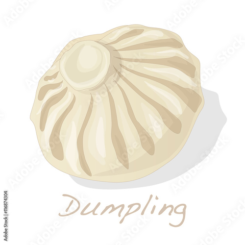 Dumpling vector illustration.