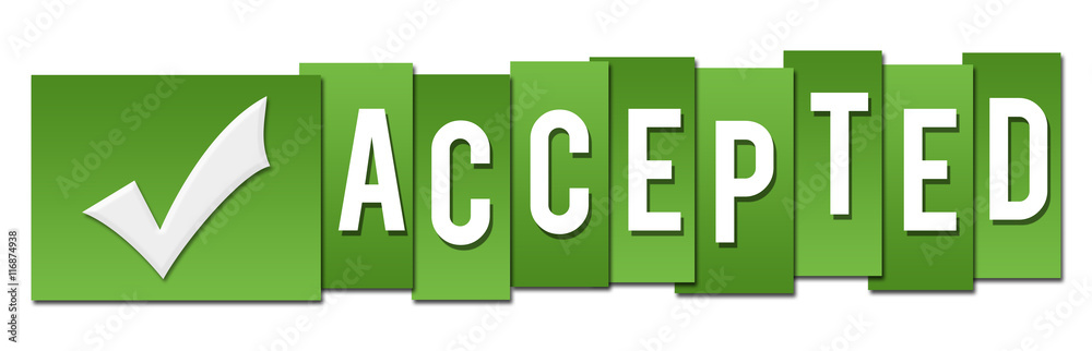 Accepted Green Tickmark Stripes 
