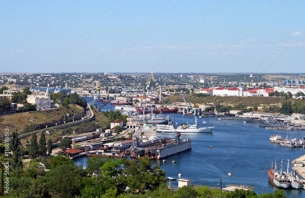In the port of Sevastopol