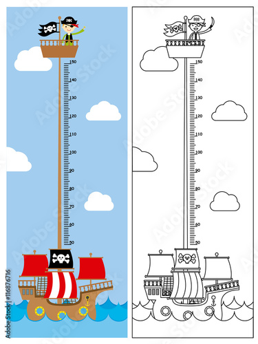Pirate ship meter wall
