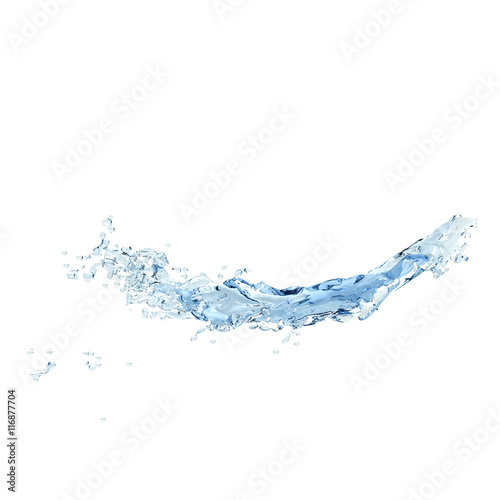 water splash Isolated 3d