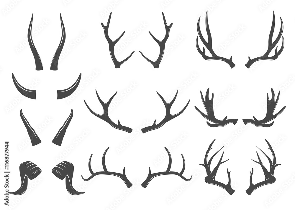 Set of horns icons