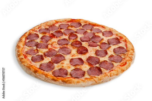 Italian salami pizza