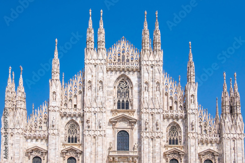 Milan duomo front view