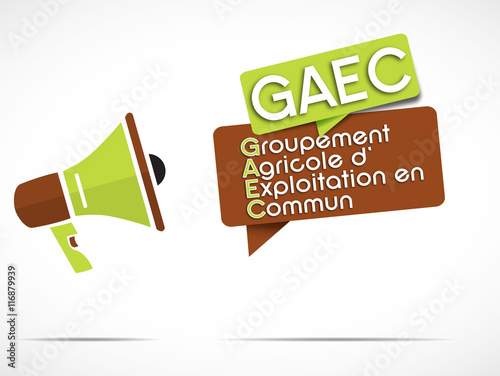 mégaphone : GAEC