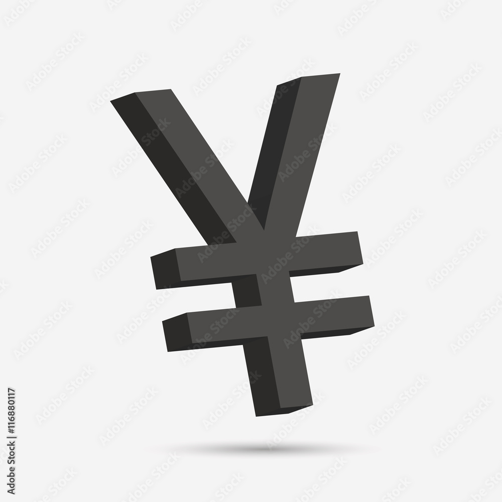Japanese Yen or Chinese Yuan currency symbol Japanese Yen or Chinese Yuan currency symbol