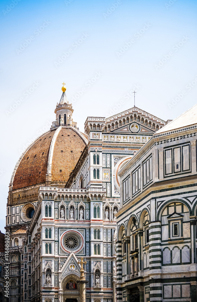 Beautiful View of the Cathedral Santa Maria del Fiore in Florenc