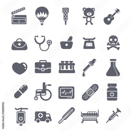 hospital icon collection
