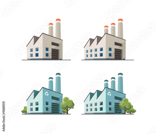 Factory building illustration