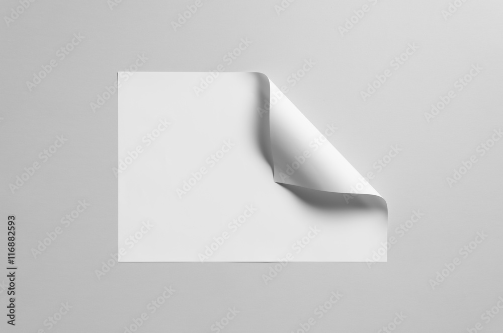 A3 Poster Mock-Up - Folded Corner A3 Poster Mock-Up - Folded Corner