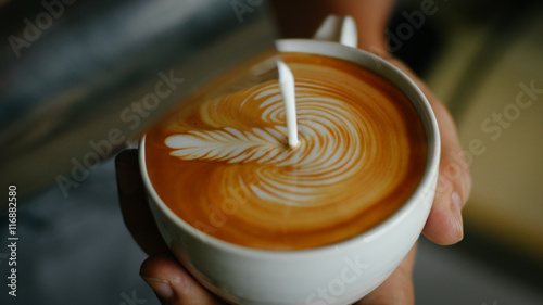 Photo coffee latte art