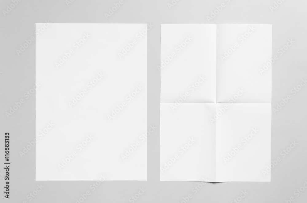 A3 Poster Mock-Up - Creased And Flat A3 Poster Mock-Up - Creased And Flat