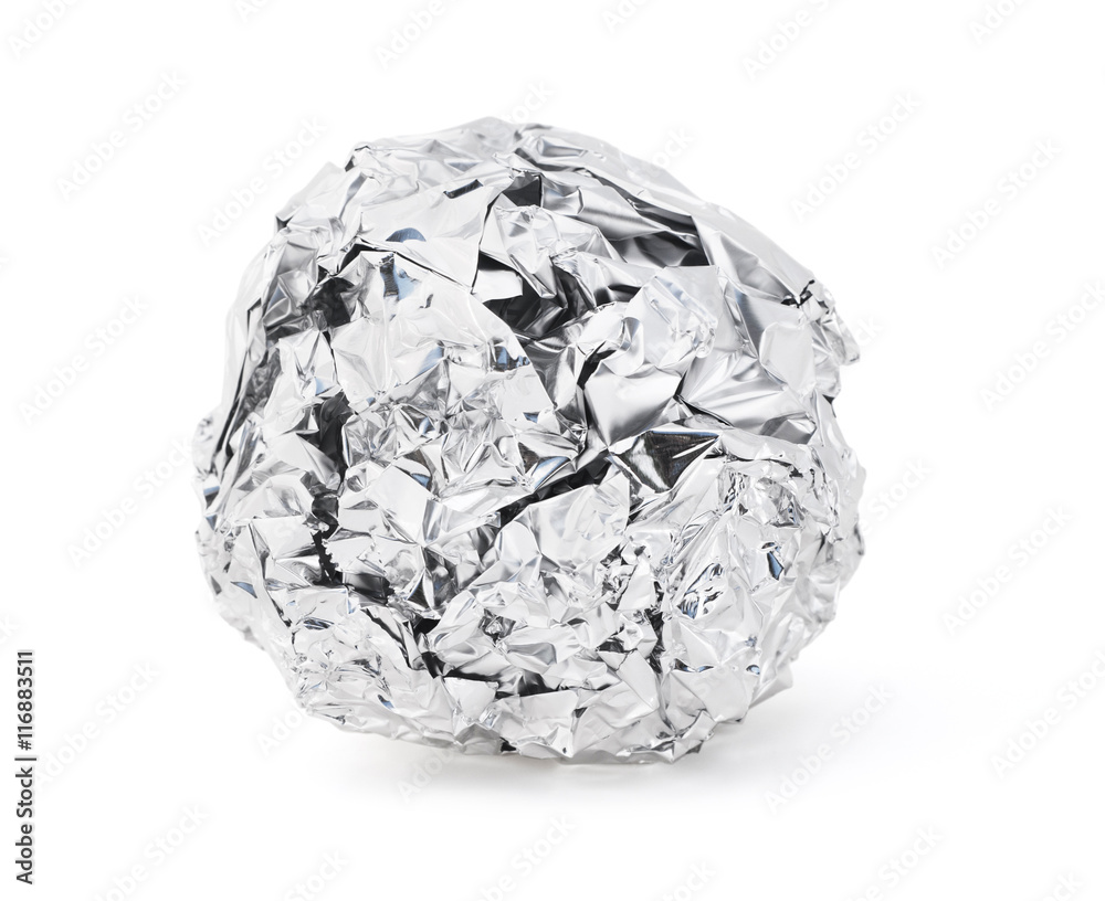 Aluminum tin foil ball Stock Photo Adobe Stock