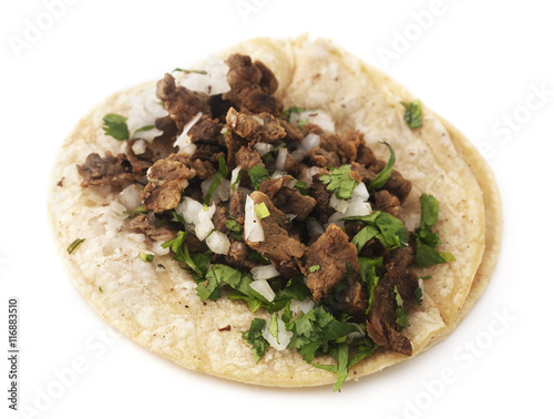 Isolated mexican taco  
