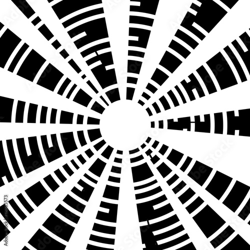 Circle Black And White Grid
