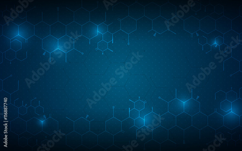 abstract medical health care concept background molecular scientific design