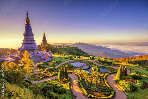 Landscape of two pagoda (noppha methanidon-noppha phon phum siri © martinhosmat083
