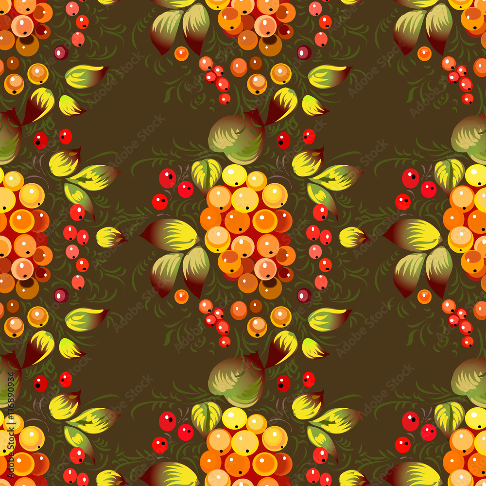 Seamless pattern in russian traditional style. Seamless pattern in russian traditional style.