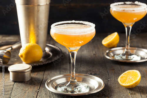 Refreshing Boozy Sidecar Cocktail photo