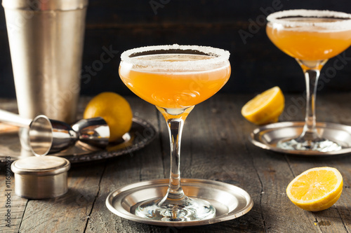 Refreshing Boozy Sidecar Cocktail photo