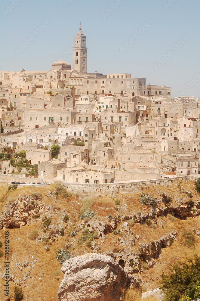 Overview of the City of Matera and the Murgia plateau - Basilica