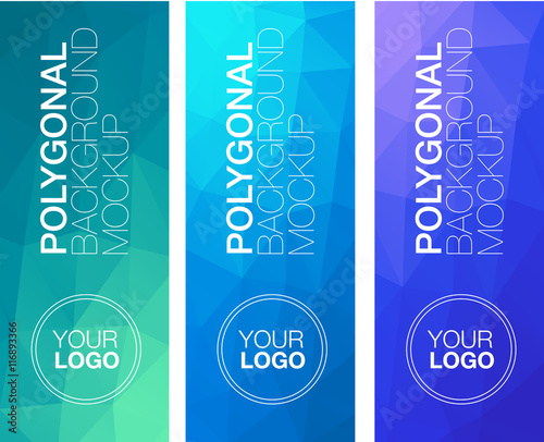 Vertical polygonal banners
