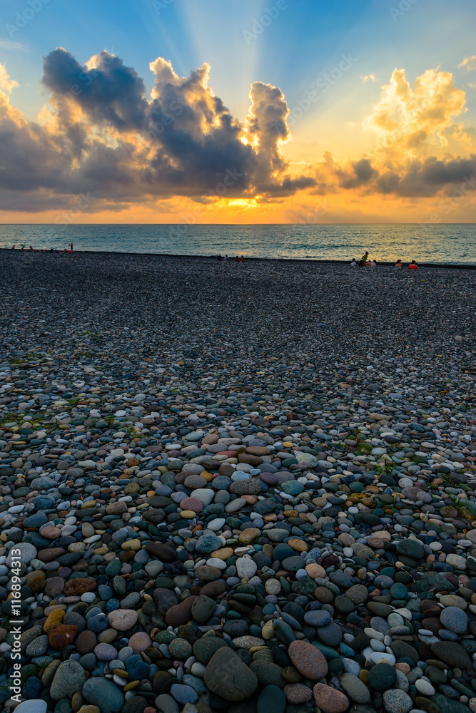 Obraz premium Majestic sunset over the Black Sea