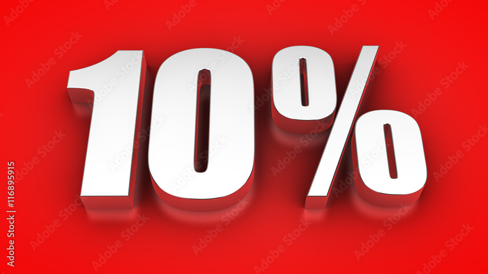 10 Prozent StockIllustration Adobe Stock