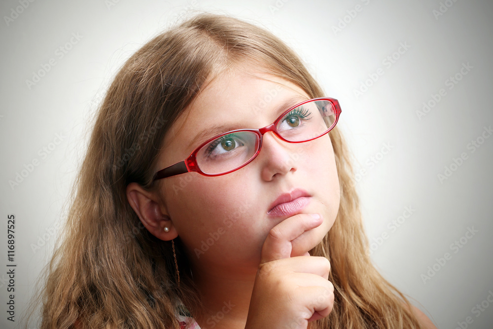 Little girl in glasses Little girl in glasses